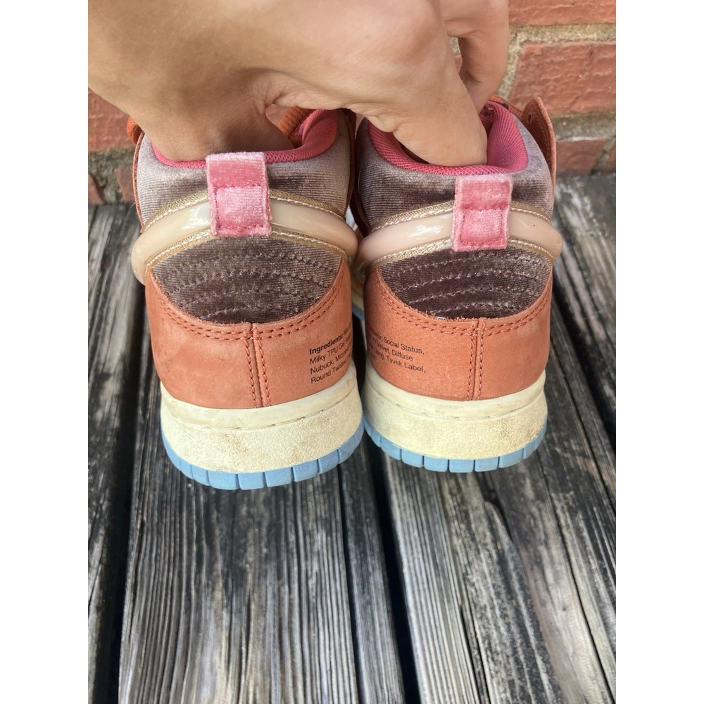 Nike Dunk Mid Social Status Free Lunch Strawberry Milk Mens Sz 7.5 US DJ1173-700 - Picture 9 of 15